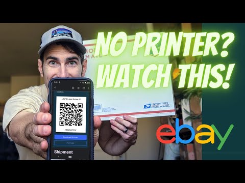 Part of a video titled How to Ship on Ebay Without Printing a Label - YouTube