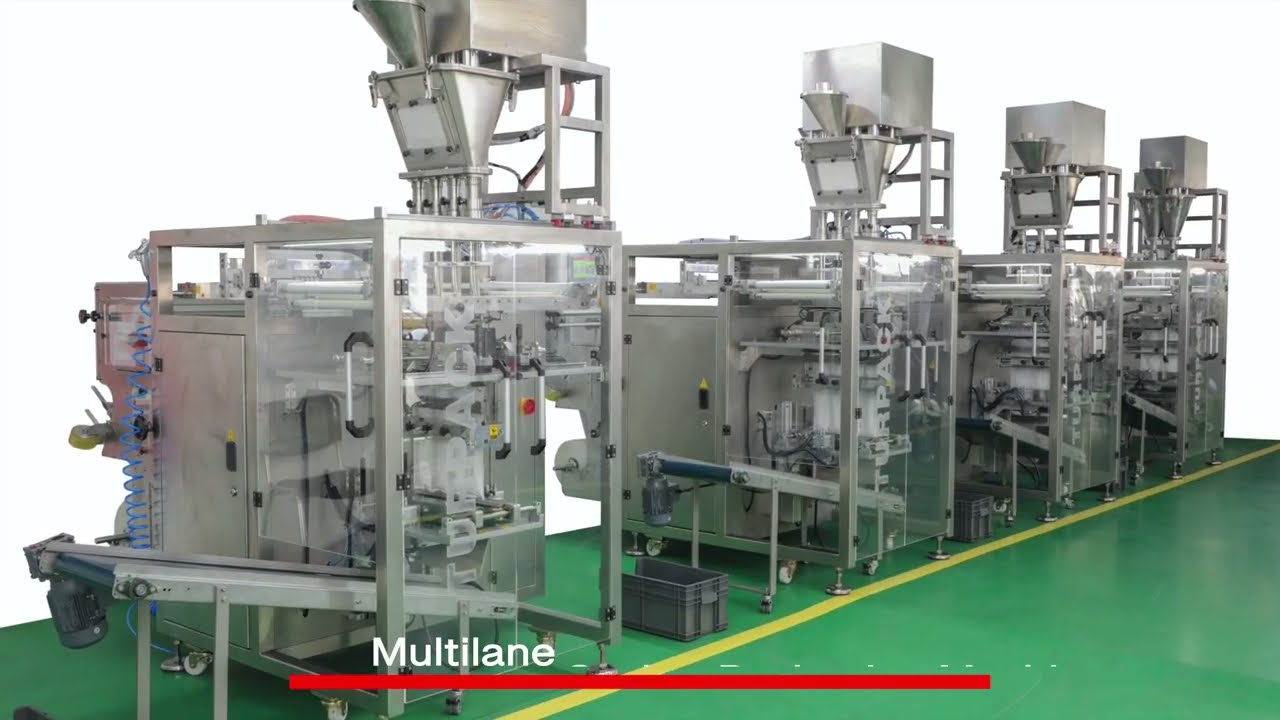 Multilane Sachet Packaging Machines for Detergents