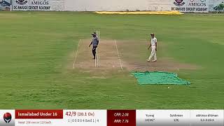 Live Cricket Match | DC Amigos Sports Academy vs Ismailabad Under 16 | 15-Sep-22 08:51 AM 50 overs