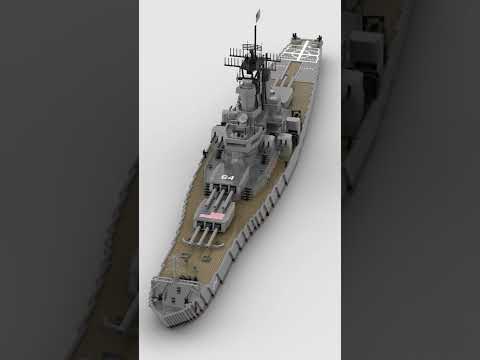 Battleship: USS Wisconsin (Iowa Class Battleship) | Lego Speed Build
