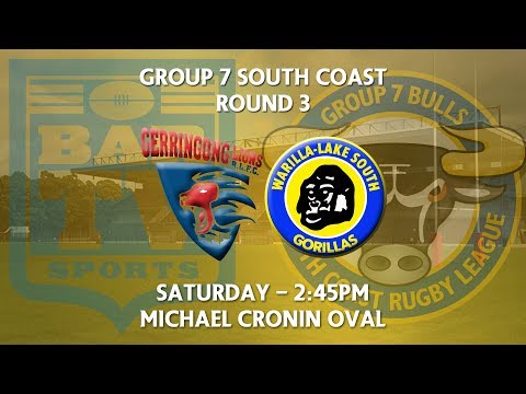 2018 Group 7 RL 1st Grade Round 3 - Gerringong Lions v Warilla-Lake South Gorillas