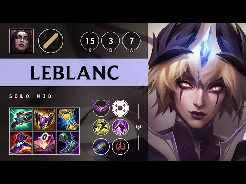 LeBlanc Mid vs Galio - KR Master Patch 25.15