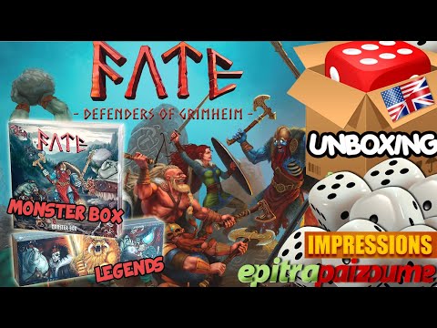 Fate Defenders of Grimheim - Monster Box & Legends - Unboxing & Impressions (EN) by Epitrapaizoume