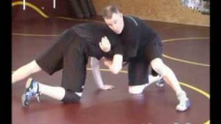 Wrestling headlock to cement mixer