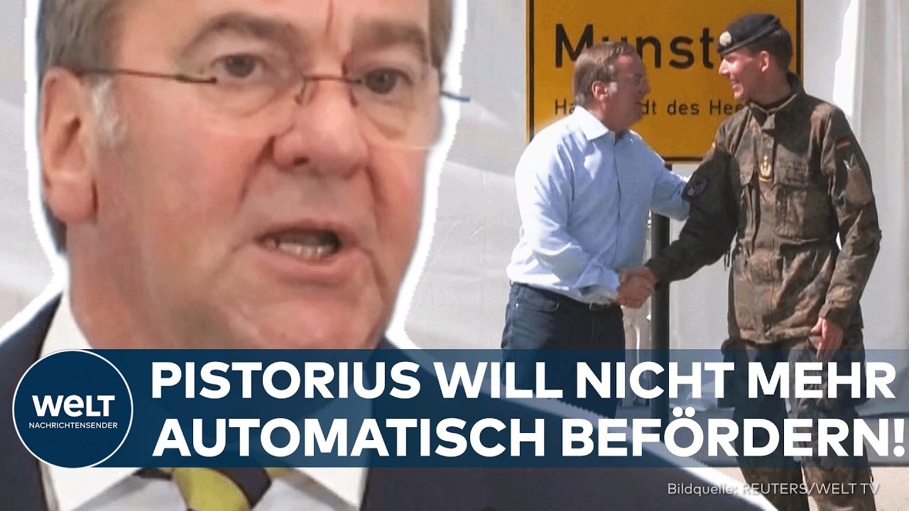 BUNDESWEHR: Jetzt wächst der Ärger auf Pistorius! – Keine automatischen Beförderungen mehr?
