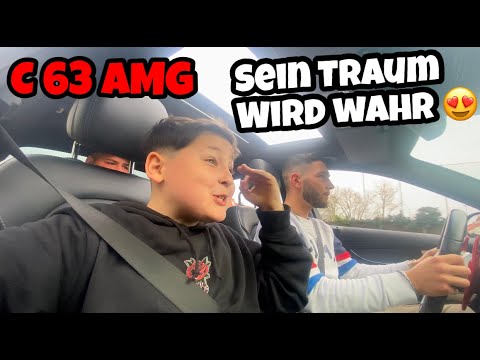 C63 AMG ÜBERRASCHUNG an KLEINEN BRUDER! *sein Traum wird wahr* 😍