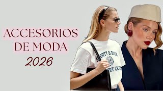 Qué accesorios se usan en 2026 | Tendencias en bolsos, joyas y complem