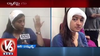 AAP MLA Alka Lamba attacked during Anti-Drug Drive in Delhi | V6 News