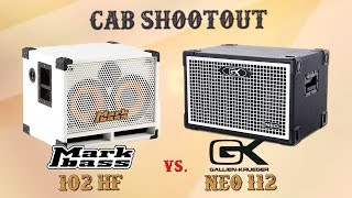 Video thumbnail for Cab Shootout - Gallien Krueger NEO 112 vs. Mark Bass 102 HF - Want 2 Check by Want 2 Check