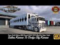 Frozen Fruits Delivery Salina To Dodge City K200 MaxiCube Trailer American Truck Simulator 4K