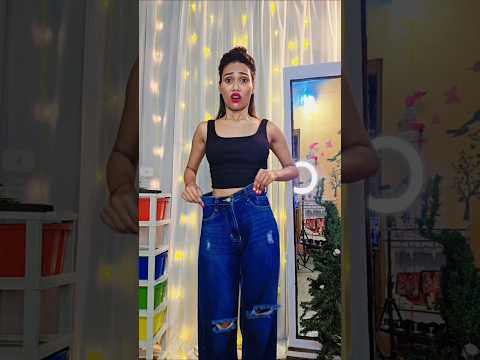 Try this loose Jeans hack✅️ 😱l it's work #hack#jeans #shorts#lifehacks#trendinghacks #ideas#viral