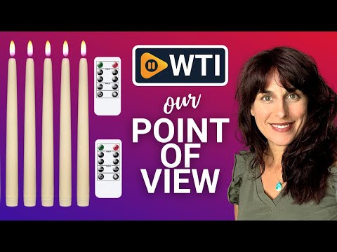 Wondise Flameless Taper Candles - WTI product video review