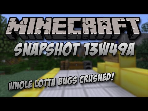 Minecraft Snapshot 13w49a | Render Distance Bug GONE!