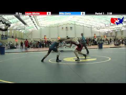 Logan Ritchie vs. Mike Soria at 2013 ASICS University Nationals - FS