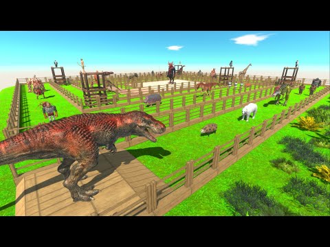 T-Rex vs Every Unit in The Spiral path - Animal Revolt Battle Simulator