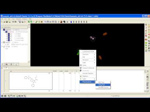 How to edit a 3D pharmacophore.