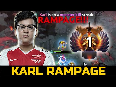 KARL VS TOP 1 MMR SEA - RAMPAGE STORM SPIRIT DOTA 2