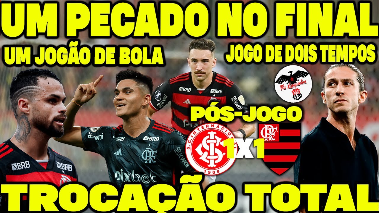 DELEGAÇÃO DO FLAMENGO CHEGA AO RIO! GERSON SERÁ AVALIADO! FILIPE LUÍS LAMENTA EMPATE COM INTER E+