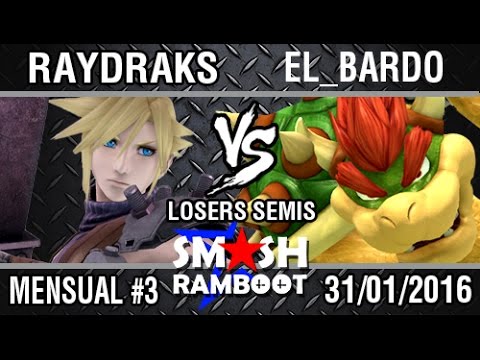 [SmashxRamboot #3] RayDraks (Cloud, Charizard) Vs. El_Bardo (Bowser) Losers Semis
