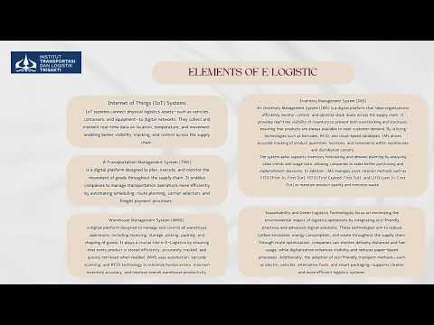 E-Logistics: The Digital Transformation of Modern Logistics