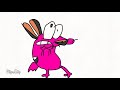 Courage The Cowardly Dog Screaming Compilation Flipaclip