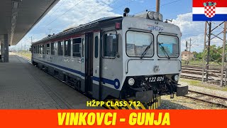 Cab Ride Vinkovci - Gunja (Vinkovci-Gunja Railway - R 105, Croatia) train driver&#39;s view 4K