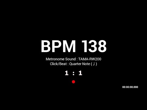 Metronome BPM 138 / TAMA-RW200