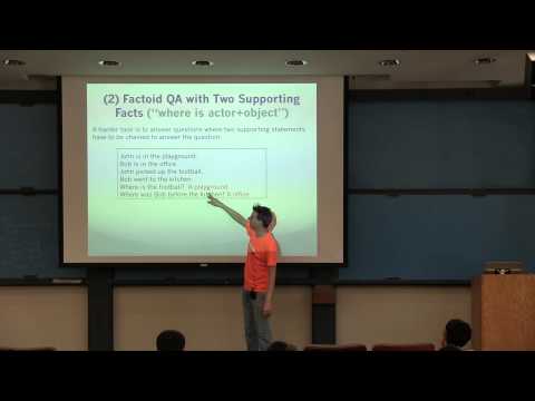 CS224D Guest Lecture: Jason Weston - Lectures from 2015
