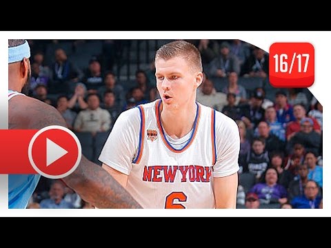 Kristaps Porzingis Full Highlights vs Kings (2016.12.09) - 17 Pts, 10 Reb