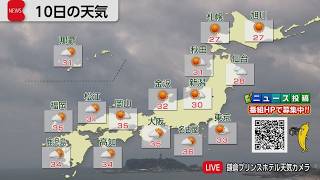 8月10日の天気