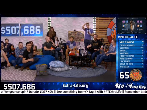 Ray Narvaez Jr donates 10K during Rooster Teeth Extra Life 2017