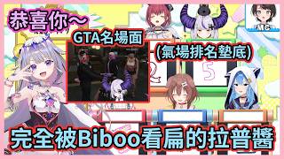 前輩氣場排名墊底的拉普醬完全被Biboo看扁w 而且還被說了那句GTA名場面的恭喜w【大空スバル/宝鐘マリン/星街すいせい/戌神ころね/桃鈴ねね/ラプラス】【hololive中文】【Vtuber精華】