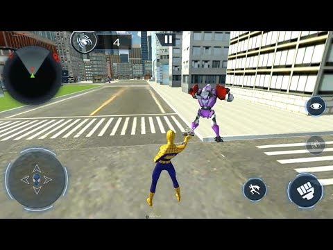 Flying Spider City Rescue  | Superhero Spider Web Hero Crime City Fight - Android GamePlay