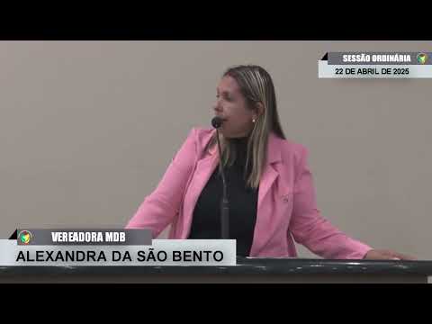 CMBTE - USO DE TRIBUNA PELA VEREADORA ALEXANDRA DA SÃO BENTO - MDB
