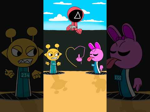 Heart Drawing Challenge - Incredibox Sprunki squid game #sprunki #animation #incrediboxsprunki