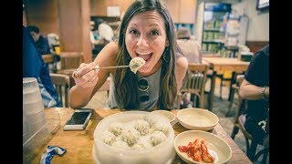 BEST Dumplings in Seoul?! Exploring Myeong-dong District! - YouTube