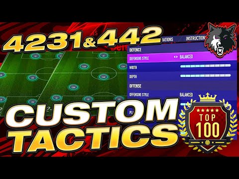 THE ONLY CUSTOM TACTICS YOU NEED ON FIFA 21 🔥 - BEST NEW PATCH FIFA 21 442 AND 4231 CUSTOM TACTICS