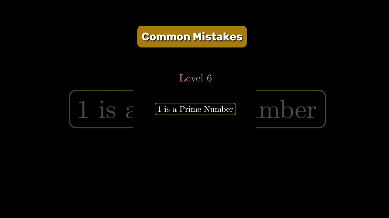 Part 2 | Common Mistakes in Mathematics #maths