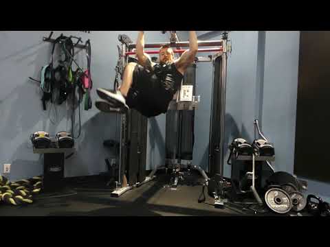 Hanging Knee Raise Oblique Twist