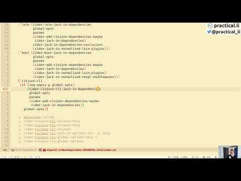 Hacking on Emacs Cider