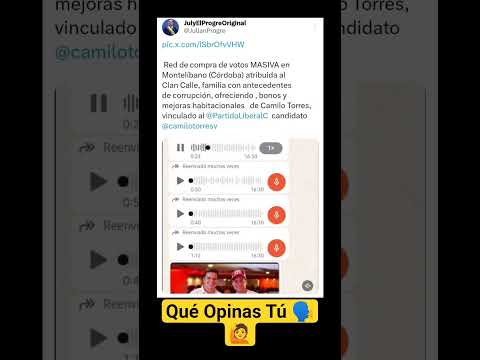 Compra De Votos Para Políticos En Colombia Montelibano Córdoba