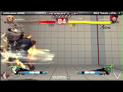 Canada Cup Gaming 2011 SSF4AE Infiltration KOR vs MCZ TTC Tokido JPN