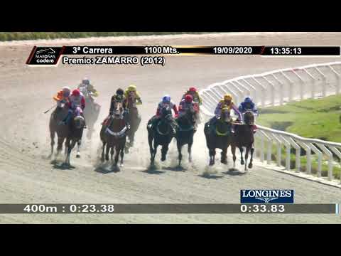 19/09/2020 – Hipodromo Maroñas – Carr 3 – ZAMARRO (2012)
