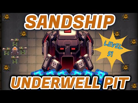 Sandship Crafting Factory: EASY Level 5 Underwell Strategy! [HD]