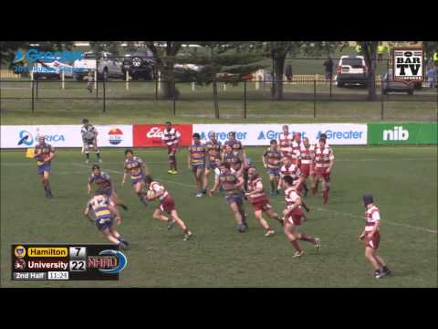 2015 NHRU Minor Semi Final Colts Highlights   Hamilton v University