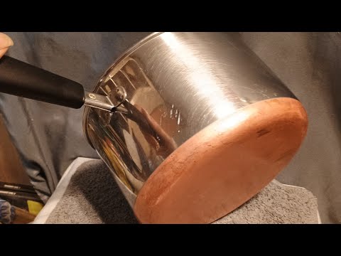 how to clean and restore revere ware cookware #revereware #diy #happy