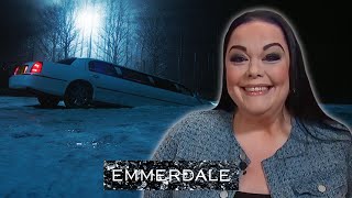 Lisa Riley Teases Which Limo Crashed into the Lake | Emmerdale