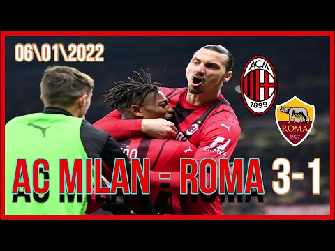 Milan 3 - 1 Roma  The Rossoneri triumph at San Siro  Serie A 2021\22 (HD)