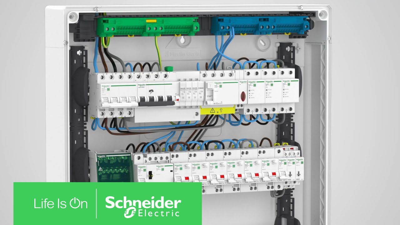 видео о Автоматический выключатель Schneider Electric Resi9 63А 4п B, 6 кА