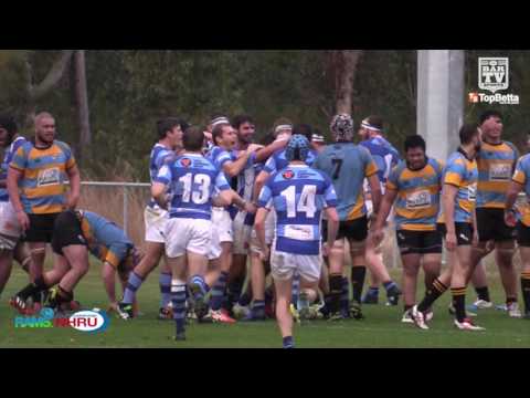 2016 NHRU Round 13 - Premier 1 Highlights - Southern Beaches v Wanderers